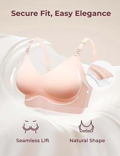 Momcozy Nursing Bras for Breastfeeding, YN21 Seamless Ultra Comfort Maternity Bra, Natural Shape, Pregnancy Sleep Bralette thumbnail 4