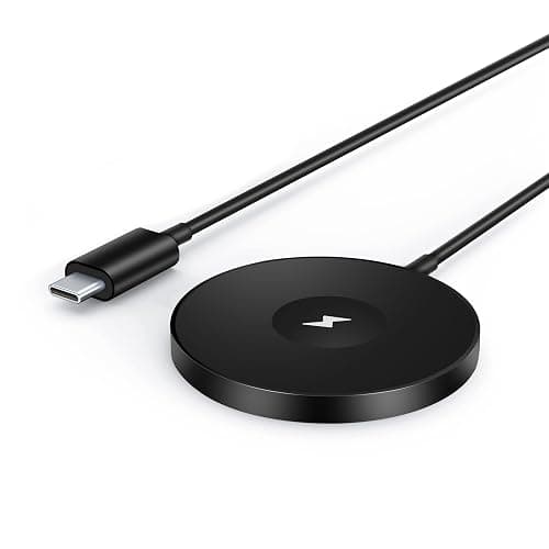 3 in 1 Magnetic Wireless Charging Station, 15W Fast Charger Compatible with iPhone 17/16/15/14/13/12 Series, Apple Watch 9-2/SE, AirPods Pro 3/2/1, for Bedside Desk Travel Home Office (Black) - Image 1