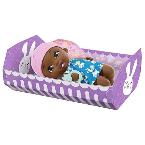 My Garden Baby Brush & Smile Little Bunny Baby Doll (12-in) with 3 Accessories and 2-in-1 Reversible Outfit, Blue Hat, Great Gift for Kids Ages 2Y+​ thumbnail 7