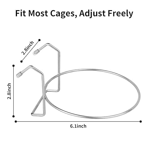 Fri4Free 2PCS 8oz Stainless Steel Hanging Kennel Water Bowls | Easy to Use, No Spill, Fits Small Crate Kennel Cage Catio, For Dogs Puppies Cats Small Pet, Food & Water Feeding Holder thumbnail 3