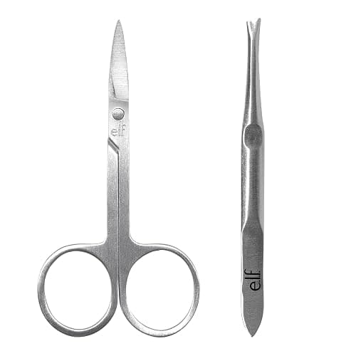 e.l.f. On Point Brow Kit, Duo Of Pro-quality Eyebrow Scissors & Tweezers For Shaping Eyebrows, Great For Precise Shaping, Vegan & Cruelty-Free - Image 1