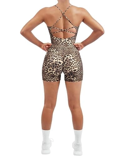SUUKSESS Women 2 Piece Workout Sets Padded Tank Tops Tummy Control Leggings Gym Outfits thumbnail 2