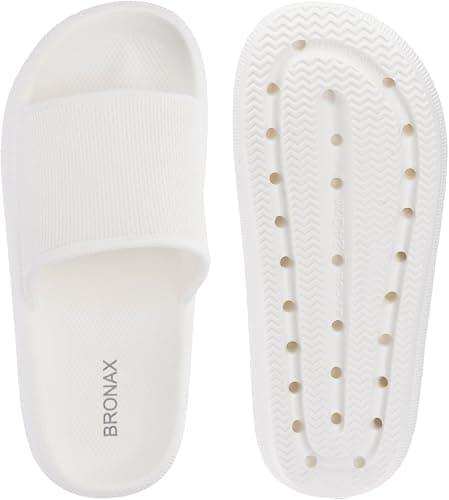 BRONAX Pillow Slippers for Women and Men | House Slides Shower Sandals | Cushioned Thick Sole thumbnail 7