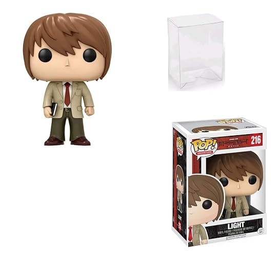 Funko Death Note Light Pop Vinyl Figure 216 Bundled with Pop Protector Case - Image 1