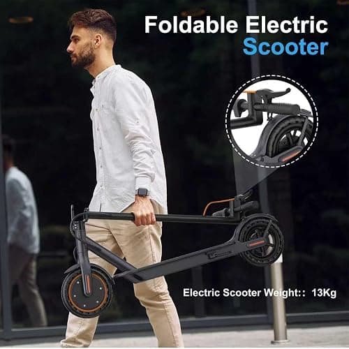 Electric Scooter, Electric Scooter Adult 350W with 25-35KM Range, Max Speed 25KM/H, 8.5" Solid Tire, Double Braking System for Adults and Teens thumbnail 6