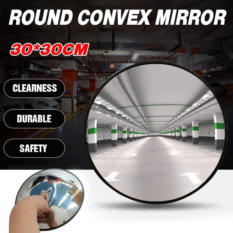 30cm Round Convex Safety Mirror: Premium Quality Traffic Blind Spot Mirror for Driveways, Shops & Junctions with Clear View - Ideal for Warehouses, Garages & Hospitals thumbnail 4