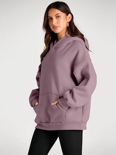 Trendy Queen Womens Oversized Hoodies Fleece Sweatshirts Fall Fashion Pullover Sweaters Winter Clothes thumbnail 3