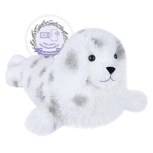 SuzziPals Heatable and Coolable Seal Stuffed Animals,Microwavable Stuffed Animal Heating Pads for Soothing & Relaxation, Lavender Chubby Seal Plushie for Easing Fatigue, Seals Gifts for Kids Aldults - Image 1