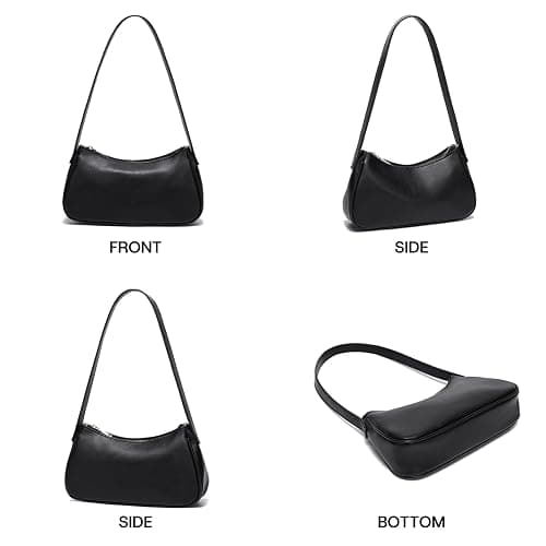 LACOMILA Small Shoulder Bag for Women Cute Mini Purse Trendy Vegan Leather Y2k Crescent Handbag thumbnail 7