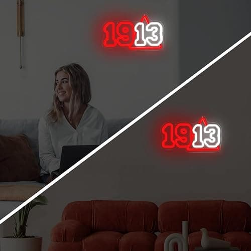 Vveikea 1913 Sorority Neon Sign Dimmable Sorority Neon Lights for Wall Decor Sorority LED Sign 1913 Light Up Sign for Party Sorority Gifts for Women Ladies Sisters thumbnail 7