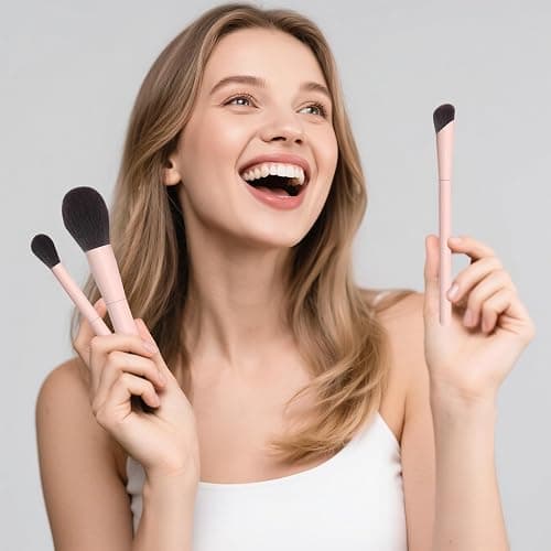 Makeup Brushes 10Pcs Professional Makeup Brush Set Foundation Contour Concealer Blush Highlight Powder Blending Eye Shadow Brush thumbnail 3
