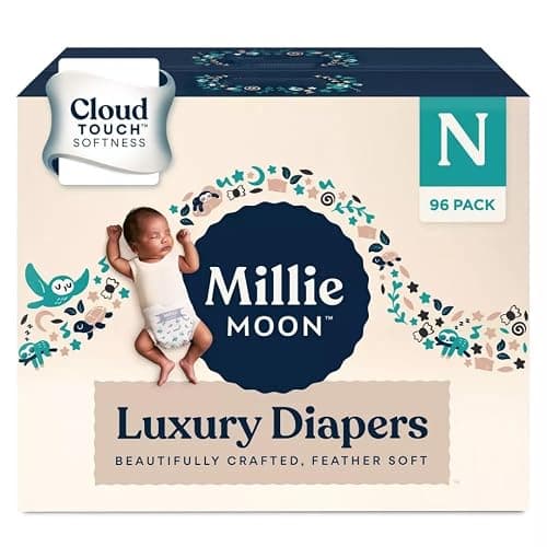 Milm Baby Diapers – Ultra Soft, Leak-Proof, Hypoallergenic Disposable Diapers – (Newborn) - Image 1