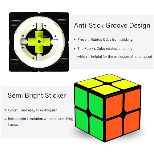 GoodCube 2x2 Cube Toys Puzzle, Black thumbnail 6