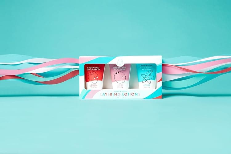 Dabble & Dollop Layering Lotion Set, Hydrating Strawberry, Coconut and Vanilla Scented Lotions for Kids, All-Natural, USA Made, Dermatologist Tested, Vegan & Cruelty-Free (Set of 3) thumbnail 9