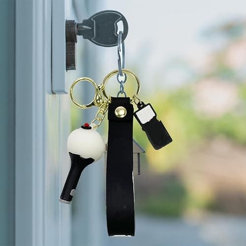 PQKL-party BTS Keychains, BTS Fans Keychains Gifts, Colorful, Unisex, Music Theme, 10cm x 5cm 3.8cm, PVC/Alloy, 1 Count thumbnail 5