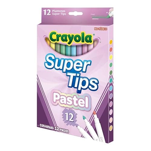 Crayola Bright Supertips Pastel Edition, Pack of 12 thumbnail 3