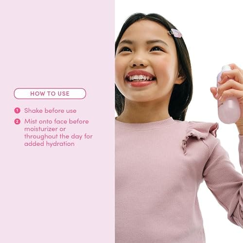 Evereden Kids Multi-Vitamin Hydrating Face Mist | Nourishing Face Spray, Preppy Skincare Essential for Ages 6+ | Clean Formula Safe for Sensitive Skin | Multi-Vitamin Complex, Peach & Mango Juice thumbnail 5