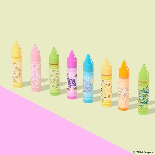 1. Lip Smacker Crayola Party Pack - 8 Moisturizing Lip Balms, Fun Flavors, Hydrating & Protecting, Glossy Finish - Cruelty-Free thumbnail 4