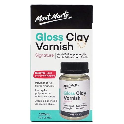 Mont Marte Clay Sculpture Sealant, Glossy Clear Varnish, Signature 4.05oz (120ml), Air or Polymer Clay Sealer thumbnail 7