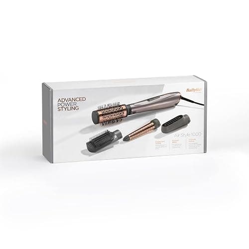 BaByliss Air Styler 1000W - All in One Hair Dryer Brush, Volumiser and Curler, Advanced Ionic Frizz-Control System, 4 Attachments, Copper/Grey, 2136U thumbnail 9