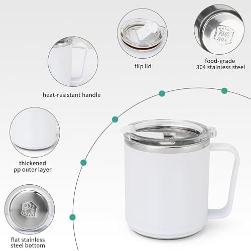 VOBAGA Mug Warmer, Coffee Warmer with 15OZ Mug Set for Home Office Home Desk, Coffee Cup Warmer with 3 Temperature Settings for Tea, Cocoa with Auto Shut Off for Holiday Birthday Coffee Gifts thumbnail 3