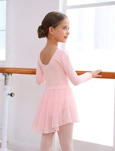 Mecceos Ballet Leotards Skirt and Tights Combo for Girls Toddler Dance Classical Gymnastics Leotard Dresses Tutu thumbnail 5