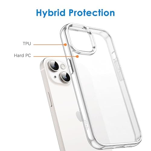 JETech Case for iPhone 13 6.1-Inch, Non-Yellowing Shockproof Phone Bumper Cover, Scratch-Resistant and Anti-Fingerprint Matte Back (Frosted Clear) thumbnail 3
