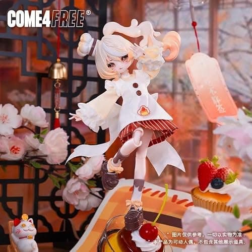 LEBOO BJD Blind Box, Minty's Fortune Wish Scroll Series 8.9'' Ball Jointed Doll Cute Dress up Doll with Joints, Collectible Action Figure Gift Ages 15 and Up thumbnail 3