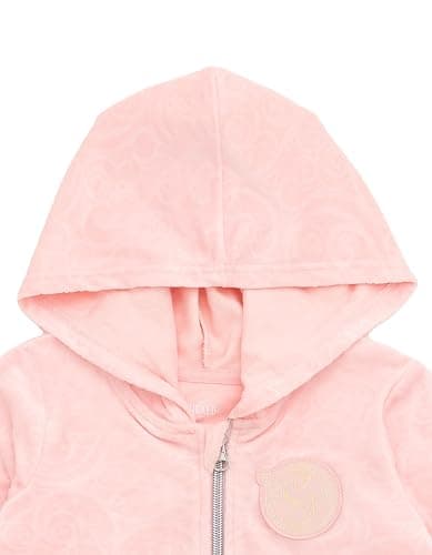 Wicked Girls Velour Zip Up Hoodie and Flare Pants Outfit Set Toddler to Big Kid Sizes (4T - 14-16) thumbnail 4