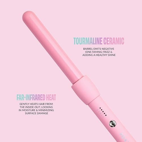 FoxyBae Bounce Bae Ceramic Hair Curling Iron 1" | Hair Curler for Silky, Smooth & Frizz-Free Hair | Temp Controls | Dual Voltage Curling Wand for Long & Short Hair | 360° Swivel Cord [Party-Pink] thumbnail 3