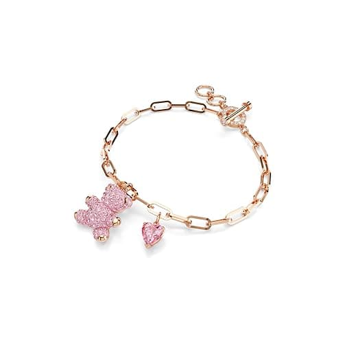 Swarovski Teddy bracelet Bear, Pink, Rose gold-tone finish thumbnail 2