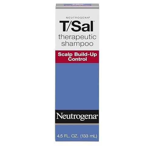 Neutrogena T/Sal Therapeutic Dandruff Shampoo, Scalp Build-Up Control, 3% Salicylic Acid,Psoriasis Treatment, Seborrheic Dermatitis Shampoo, Clears Flakes, Fragrance Free, 4.5 fl oz - Image 1