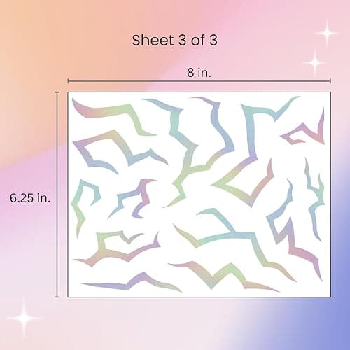 Iridescent Pattern Temporary Tattoos | Holographic Demon Energy Pattern | Metallic Hunter Cosplay | Fake Tat Stickers | Kpop Birthday Party, RPD, Halloween thumbnail 8