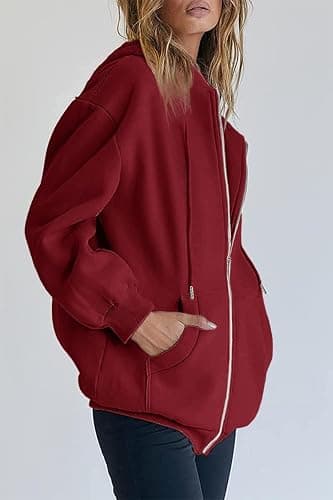 PRETTYGARDEN Women's 2025 Zip Up Y2K Hoodies Casual Long Sleeve Sweatshirts Fall Spring Track Jackets with Pockets thumbnail 4