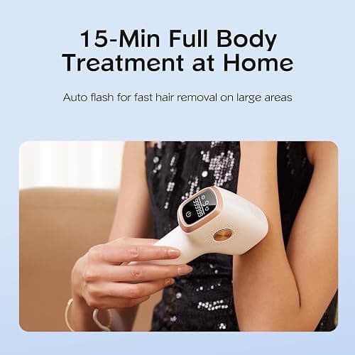 INNZA IPL Hair Removal with Ice Cooling Care Function for Women,Long-Lasting Results,999,999 Flashes Painless Hair Removal, Hair Removal Device for Armpits Legs Arms Bikini Line thumbnail 7