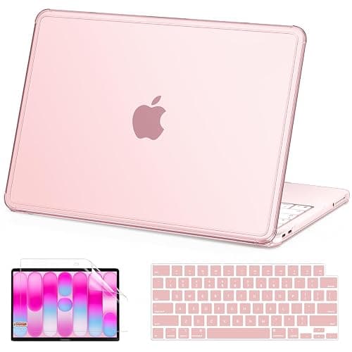AKIT for MacBook Neo Case 13 inch 2026 A3404 (A18 Pro), Ultra Crystal Pink | Raised-Edge, Color-Matched, Easy Snap-On, Scratches&Fingerprints Resistant, Hard Shell Protector Cover for New Mac Neo 13'' - Image 1