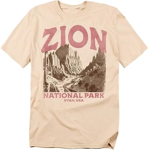 Zion National Park Vintage Unisex Adult T Shirt - Image 1