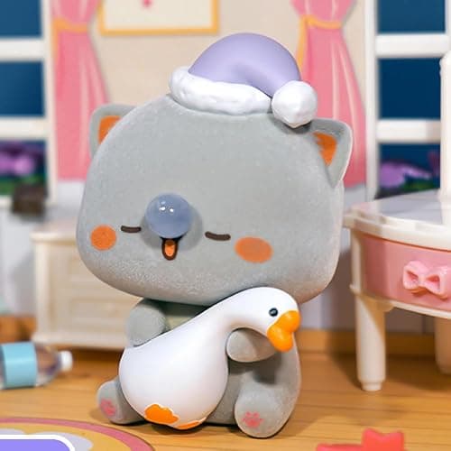 Mitao Cat Series 4 Blind Box Kawaii Figures Action Figures Random Collection Guess Blind Bag Collectible Desktop Ornaments Cute Model Birthday Gift（1 Pack） thumbnail 8