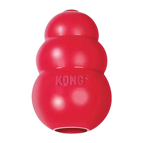 KONG Classic Stuffable Dog Toy - Fetch & Chew Toy for Dogs - Treat-Filling Capabilities & Erratic Bounce for Extended Play Time - Durable Natural Rubber Material - for Medium Dogs - Image 1
