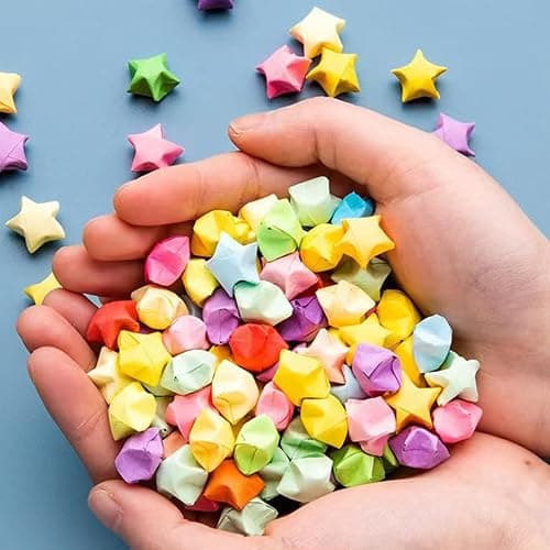 Aeojoor Star Origami Paper Star Paper Strip Sided Origami Stars Paper Lucky Star Decoration Paper Strips DIY Hand Art Crafts (Star Gradient (540 sheets)) thumbnail 2