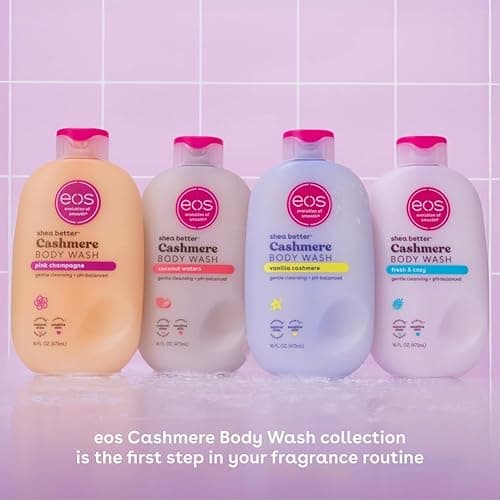 eos Shea Better Cashmere Body Wash, Vanilla Cashmere, Moisturizing, pH Balanced Body Wash, Creamy Gel Formula, Paraben & Phthalate Free, Sensitive Skin, 16 fl oz thumbnail 8