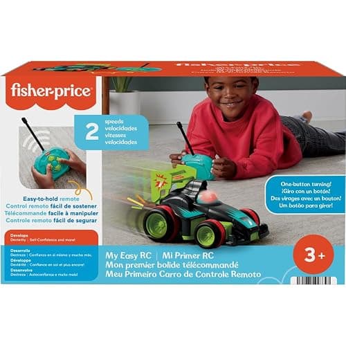 Fisher-Price Preschool Toy Remote Controlled Car My Easy RC with 2 Speeds for Kids Ages 3+ Years (Amazon Exclusive) thumbnail 6