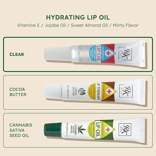 Ruby Kisses Hydrating Lip Oil Clear RLO01 (Clear&Cocoa Butter&Hemp Seed) thumbnail 8
