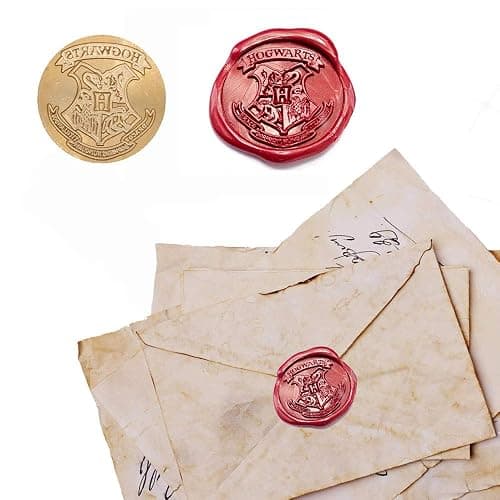 BELMAKS 7PCS Harry Potter Wax Stamp Seals Kit with Vintage Seal Wax Stamp Hogwarts for Postcard Invitation Letters Gifts and Crafts Letter Prints Envelope Wooden Set thumbnail 6