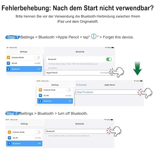 Pencil 1. Generation für iPad (2018-2025): mit USB C Schnellladeleistung & Neigungssensitivität für Tablet Bundles & Kits, Pencil für iPad 11 (A16)/10/9/8/7/6, Air 3~5/M2/M3, Min 5~7, Pro 11"/12.9"/M4 thumbnail 8