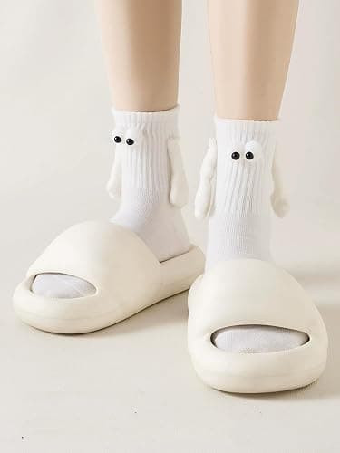 2 Pairs Magnetic Holding Hands Socks Funny Couple Gifts, Best Friend, Engagement, Anniversary, Teens Gag Cute Weird Stuff thumbnail 9
