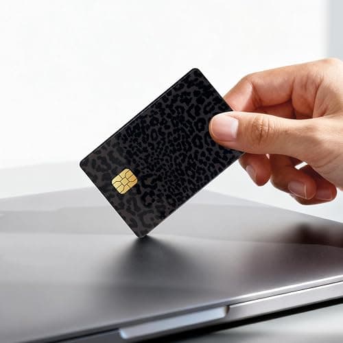 TUCEWP Credit Card Skin Stickers 4Pcs Leopard Print Debit Card Skin Stickers Removable Waterproof PVC Decal Cover Set for Transportation Key Debit Bus Cards Pink Grey Black Cheetah ID Cover for Women thumbnail 7