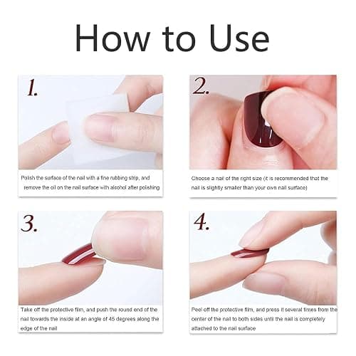 24Pcs French Tip Press on Nails Short Almond Polka Dot Fake Nails Press ons Nail Tips, ZWENJIE Stick on Nails Colorful Acrylic Nails Kit False Nails Plaid Design Nail Art for Women Manicure thumbnail 6