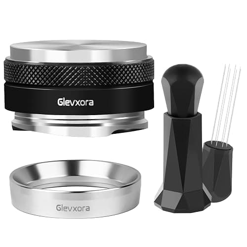 Glevxora Espresso Accessories Kit for Espresso Portafilter, Coffee Distributor and Espresso Tamper, Wdt Espresso Distribution Tool & Dosing Funnel Set for Espresso Coffee Machines (51mm) - Image 1