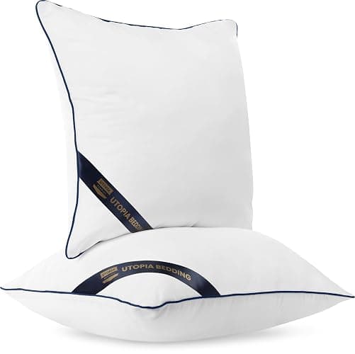 Bedding Throw Pillow Inserts (Pack of 4, White), 16 x 16 Inches Decorative Indoor Pillows for Sofa, Bed, Couch, Cushion Sham Stuffer thumbnail 5
